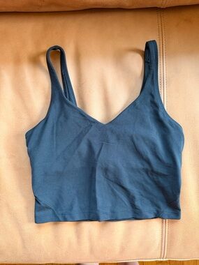 EUC Lululemon Align Tank Crop Black Size 6